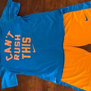Nike shirt and shorts boys